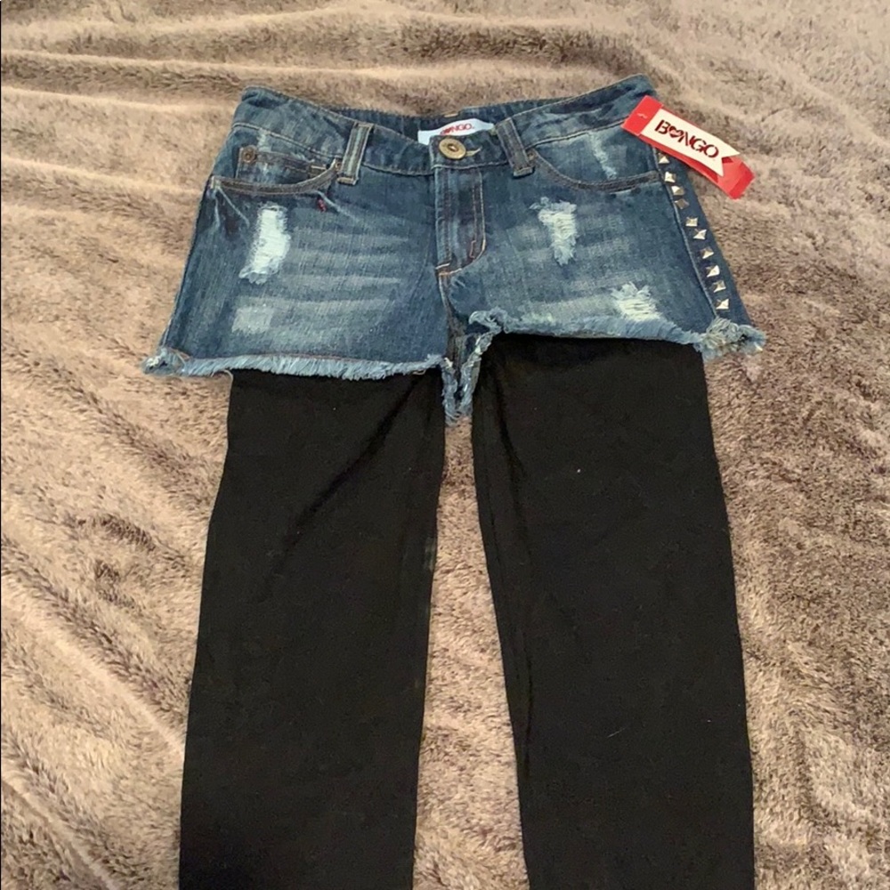 NWT Juniors BONGO Jeans 👖 w/ Leggings Sz 10 Z19